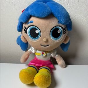 True & Co. Plush Doll with Blue Hair and Pink Skirt